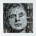 Portrait of Francis Bacon Quote: “The job of the artist is always to deepen the mystery.” media: Stencil on stencil SOLD