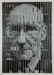 Portrait of William Seward Burroughs Quote: “Nothing is true, everything is permitted” media: Stencil on stencil size:70 x 100 cm Edition: 1/1 year: 2012 POA