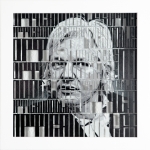 Julian Assange media:Stencil on stencil size:30 x 30 cm Edition: 1/1 year: 2012 POA