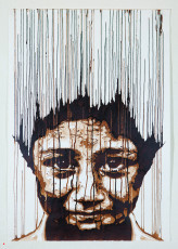 Daniel-Eime, Portrait, Stencil, brown, boy