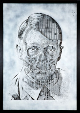 POP UBER ALLES Portrait of Adolf Hitler media: Stencil Matrix size:70 x 100 cm Edition: 1/1 year: 2012 POA