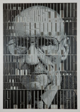Portrait of William Seward Burroughs Quote: â€œNothing is true, everything is permittedâ€� media: Stencil on stencil size:70 x 100 cm Edition: 1/1 year: 2012 POA