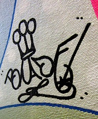 Blade Graffiti King Tag on Canvas