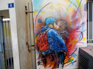 C215 Stencil Streetart in Paris